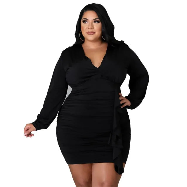 Women Autumn Plus Size Dresses